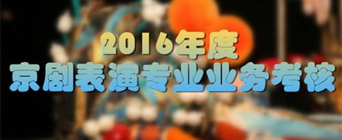 日逼免费约国家京剧院2016年度京剧表演专业业务考...